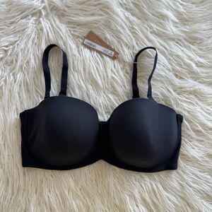 Skims Fits Everybody Strapless Bra Onyx Size 38DD
